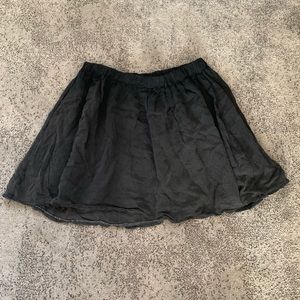 Brandy Melville | Dark Grey Flowy Mini Skirt